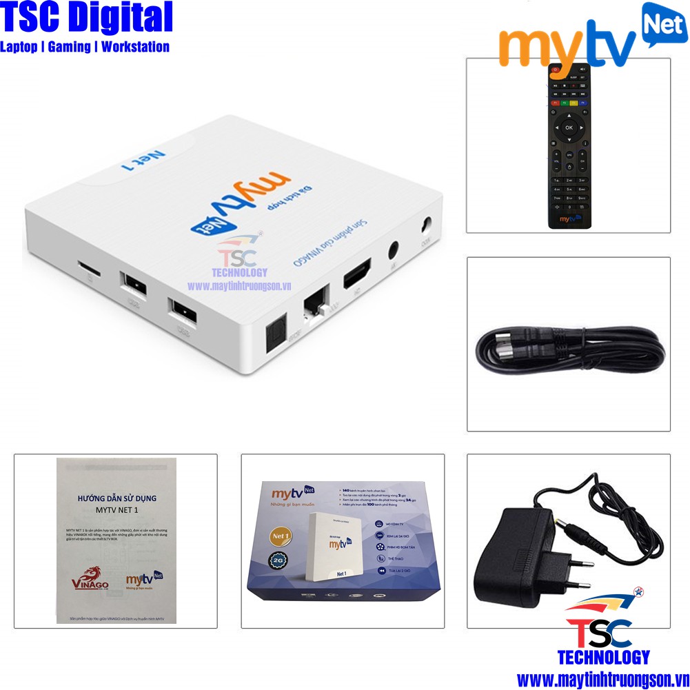  Android TVBOX MYTV NET 1 2021 Ram 2Gb Bộ Nhớ Trong 16Gb | Chính Hãng iTVPlus