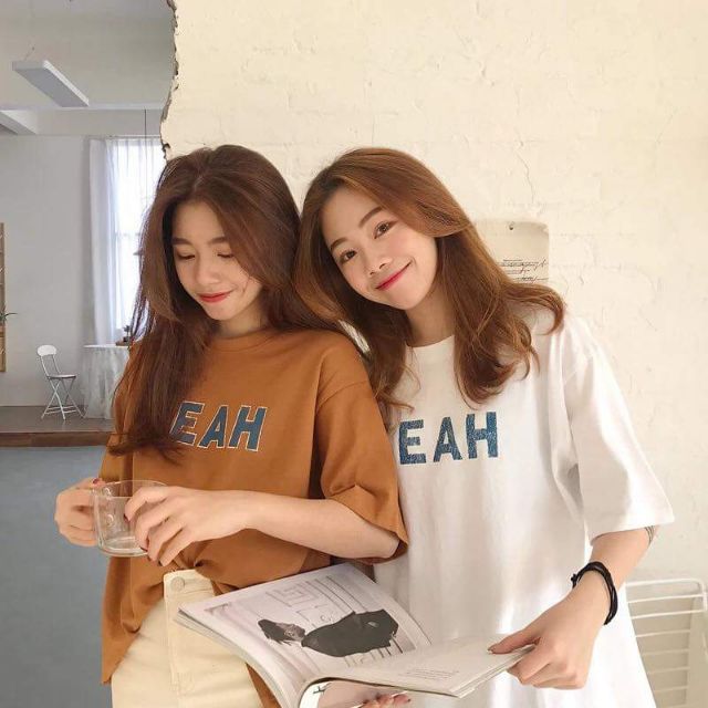 Áo thun Y E A H ( HÌNH THẬT HÀNG TỰ CHỤP)