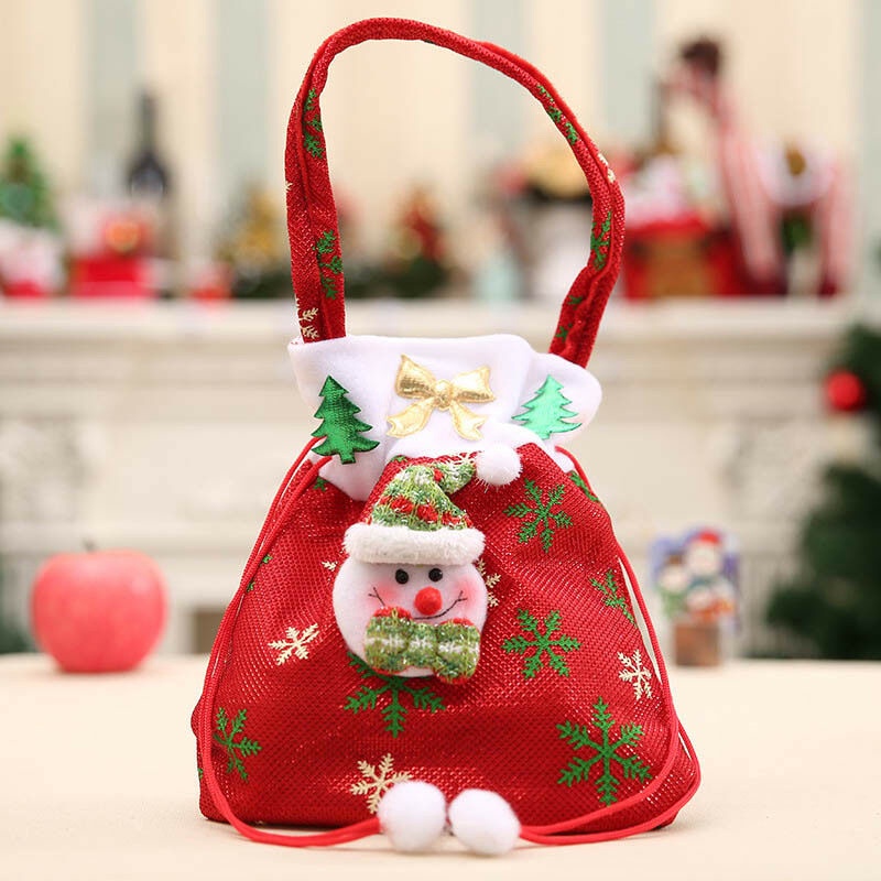 Túi Đựng Kẹo Hình Ông Già Noel Đáng Yêu Trang Trí Giáng Sinh