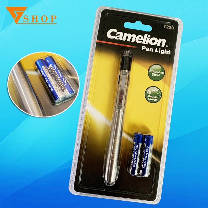 Đèn pin bút soi tai CAMELION PENLIGHT tặng kèm 2 pin AAA