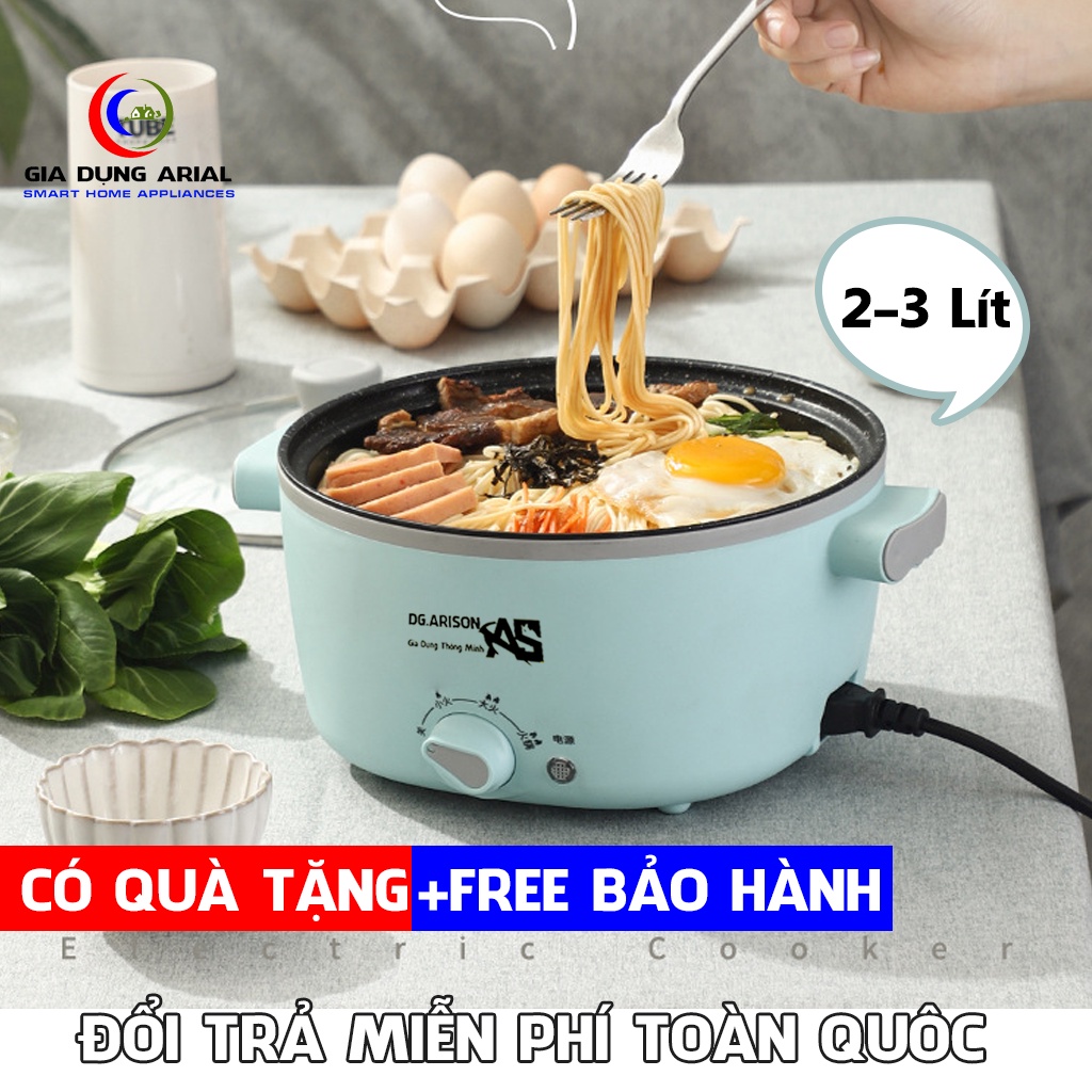 Nồi Lẩu Mini Đa Năng ARISON N-09 Dung Tích Lên Đến 3.2L Chống Dính Cao Cấp Bảo Hành 6 Tháng NL09