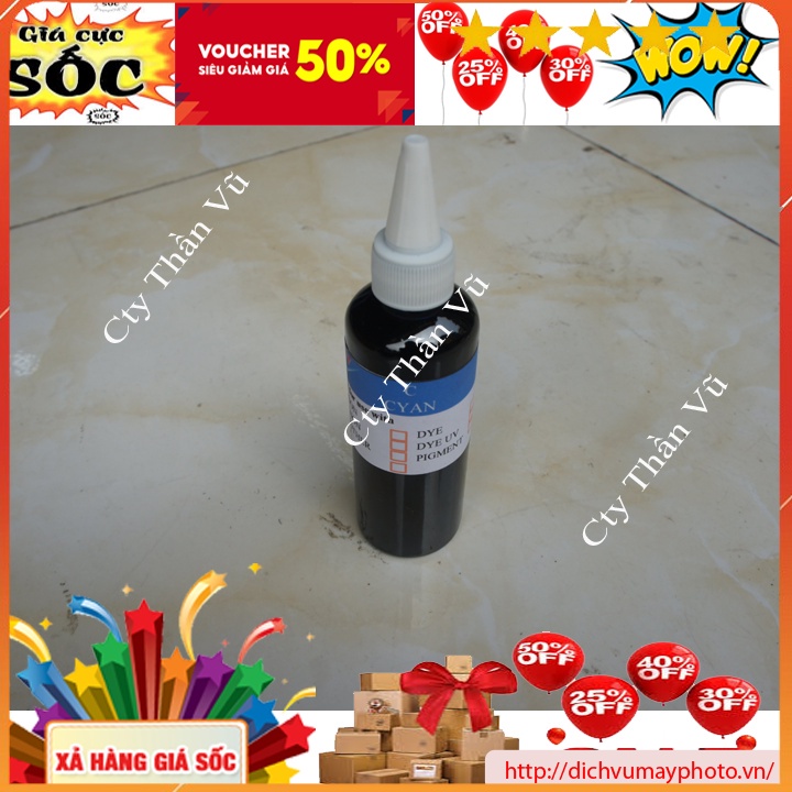 Mực dye uv 100ml cho canon IX 6770 6860 6560 TS 707 TS 5030 6030 hàng chất lượng đảm bảo Kholinhkienmayin