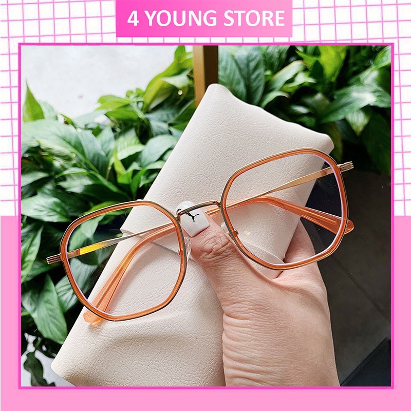 Gọng kính cận thời trang nhiều màu phong cách Hàn Quốc - Kính giả cận Unisex 4 Young Store 038