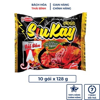 10 Gói Mì Cay Siu Kay Acecook - Mì Cay 7 Cấp Độ ( Bò, Hải Sản) siêu cay
