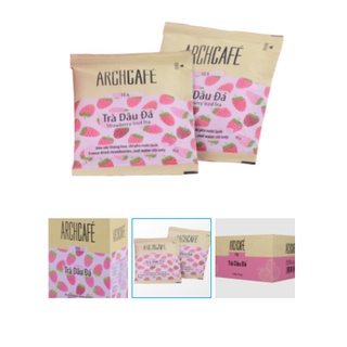 [Nhập SRAPR164 giảm 50% tối đa 20K] ( Achcafe ) Trà Dâu Đá - Trà trái cây hoà tan Archcafé (hộp 12 gói x 18g)