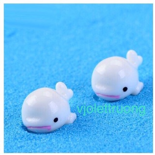Charm cá voi trang trí slime