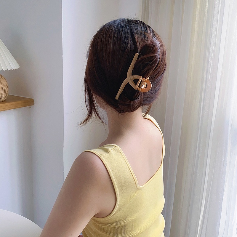 Kẹp tóc càng cua phong cách Hàn Quốc, kẹp tóc cỡ lớn hàm cá mập
