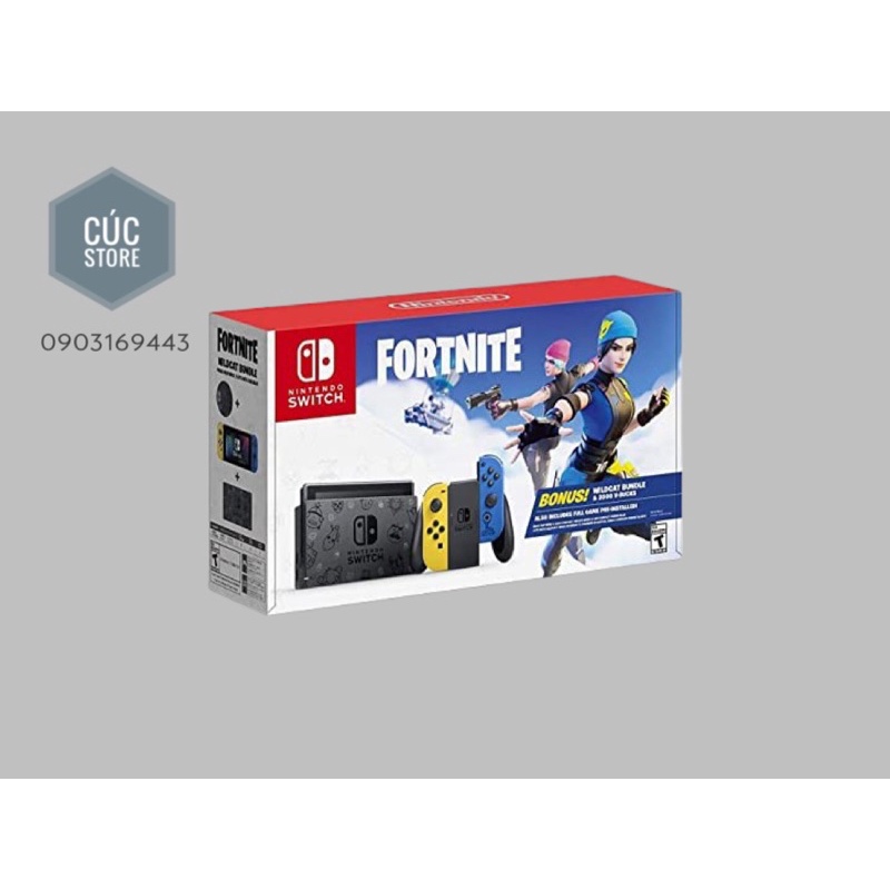 Máy chơi game Nintendo Switch V2 Fornite Edition