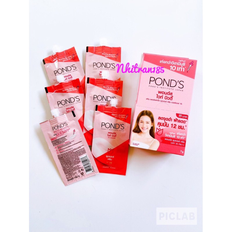 KEM POND DƯỠNG TRẮNG DA HỘP 6 GÓI THÁI LAN