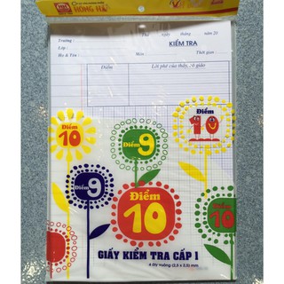 [sỉ ] 10 tập giấy kiểm tra Hồng hà điểm 10