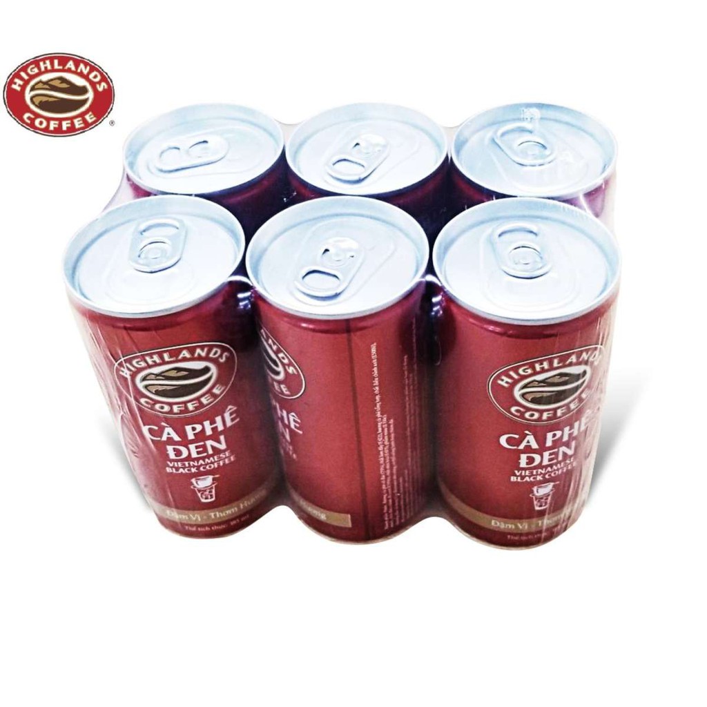 [SenXanh CAFE]  Thùng 24 Lon Cà Phê Đen Highlands Coffee 185ml | BigBuy360 - bigbuy360.vn