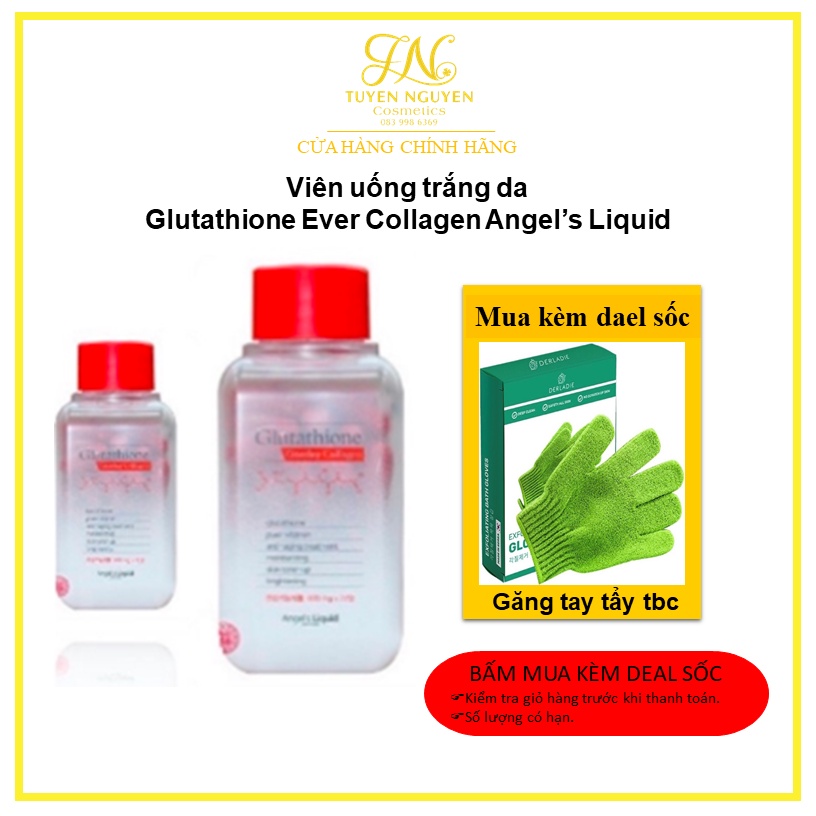 Viên uống trắng da Glutathione Ever Collagen Angel’s Liquid Hàn Quốc