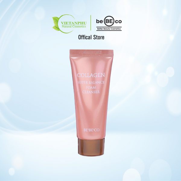 Sữa rửa mặt bổ sung Collagen BEBECO Hàn Quốc COLLAGEN SUPER BALANCE FOAM CLEANSER 150ml