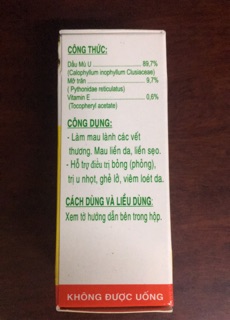Dầu mù u TRANMUU 15ml