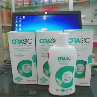 Dung Dịch Vệ Sinh Phụ Nữ Hàng Ngày ORASIC 200ml - Tinh chất lá Trầu Không làm sạch, dưỡng ẩm, khử mùi, kháng khuẩn