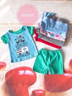 Set bộ cộc tay bé trai/bé gái