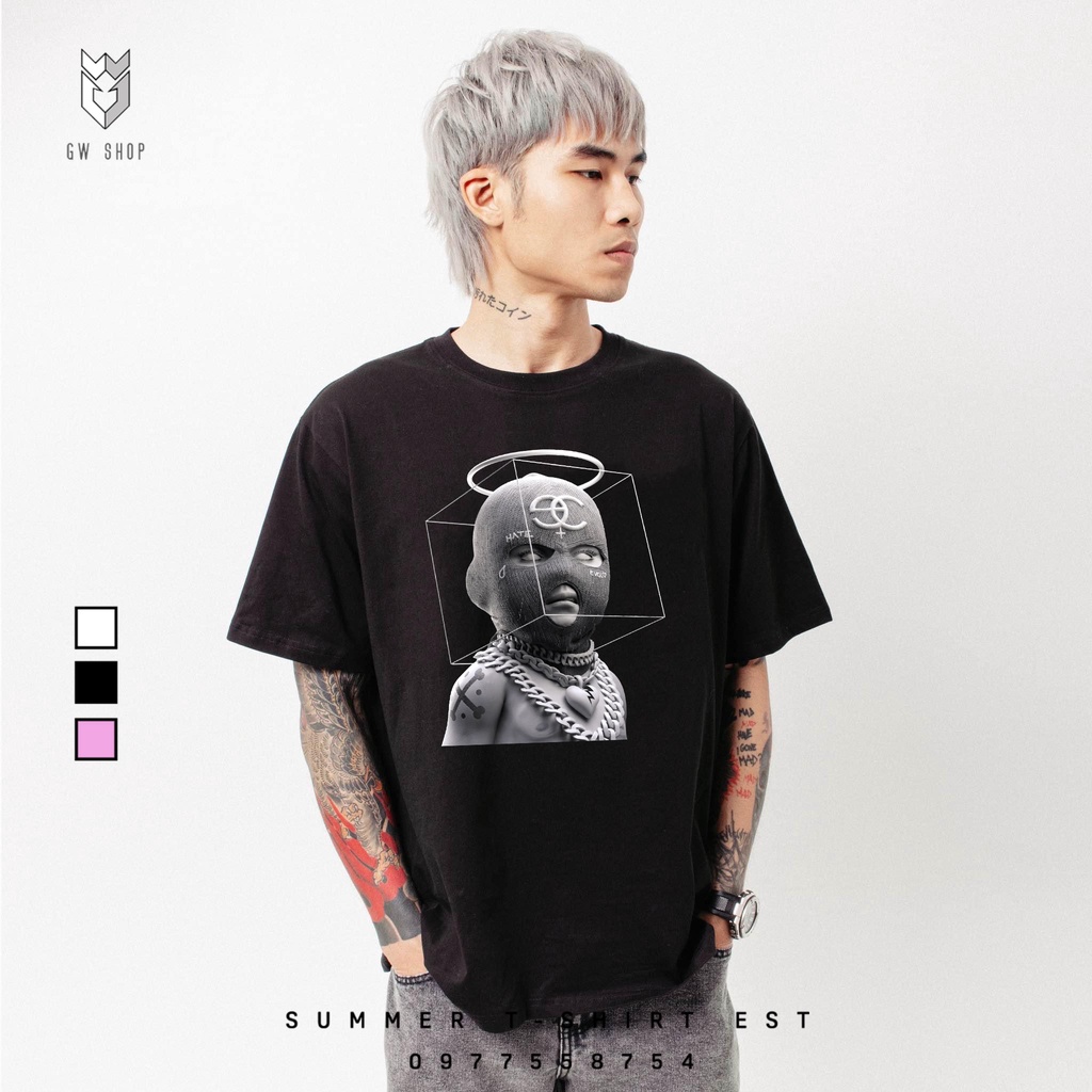 Áo thun nam nữ form rộng Unisex Angle Boy , áo phông nam nữ tay lỡ vải cotton - GW Shop