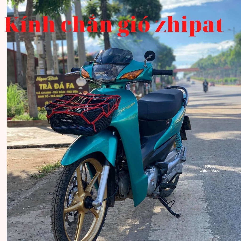Kính chắn gió mão mào Zhipat chính hãng lắp xe Wave a 50cc 100cc 110cc 2006 - 2022 bảo hành 1 năm