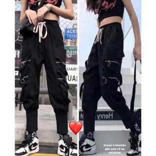Quần baggy kaki 4 khoá bo gấu -HS / HÀNG SẴN SLL