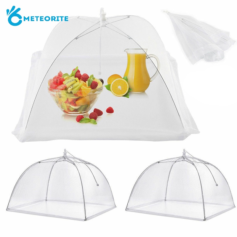 Lồng Bàn Đậy Thức Ăn Bằng Nylon Chống Muỗi Có Thể Tháo Rời Tiện Dụng Cho Gia Đình