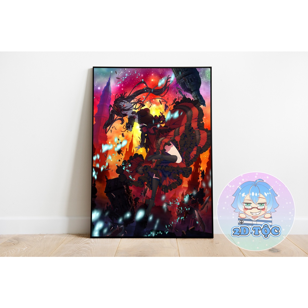 TRANH POSTER A3 TOKISAKI KURUMI (6) ANIME MANGA DATE A LIVE CHẤT LIỆU GIẤY CAO CẤP - 2D TỘC SHOP