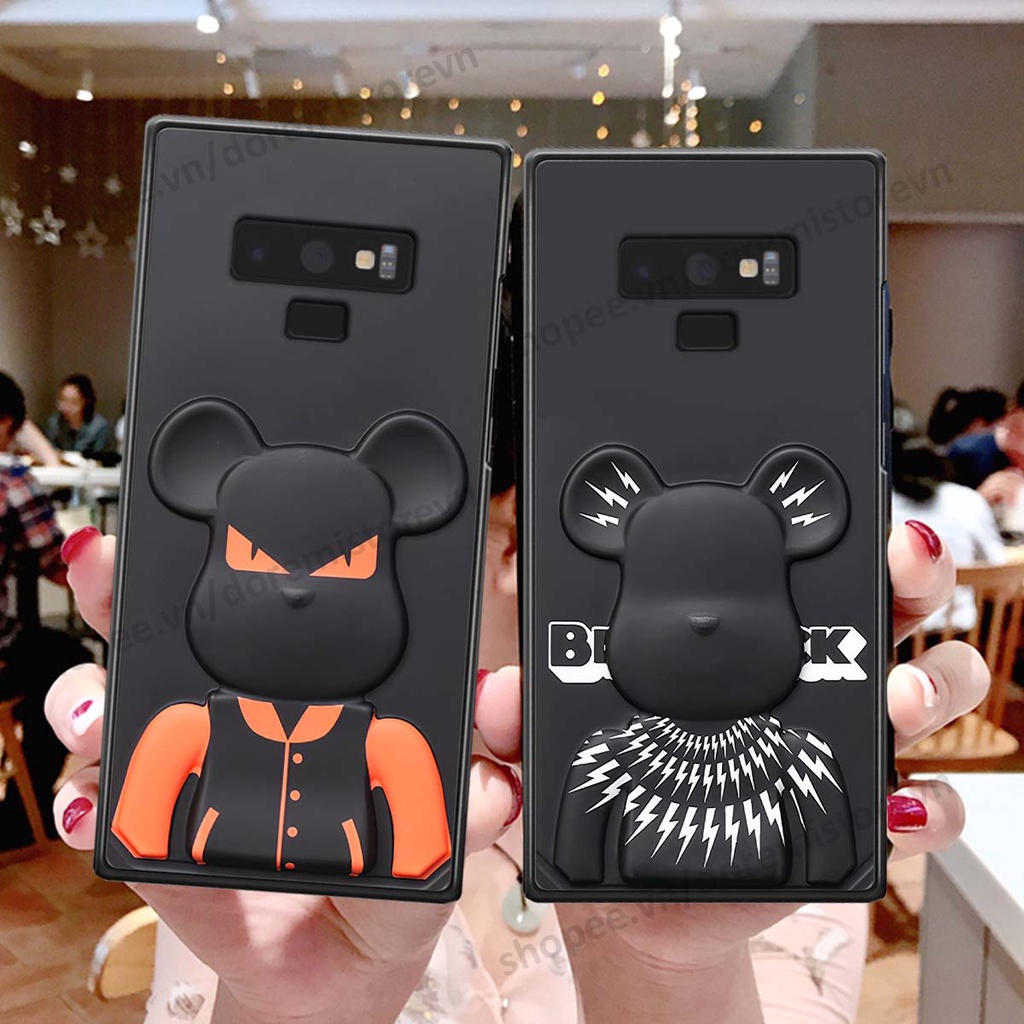 Ốp lưng Samsung Note 9 hình kaws, kith, bear brick nổi 3D phong cách độc đáo
