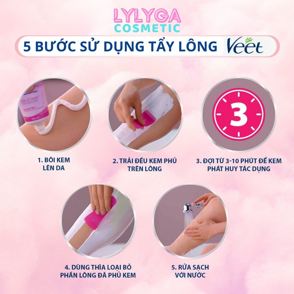 Kem tẩy lông veet 100ml - Tẩy lông tay, tẩy lông chân, tẩy lông nách hiệu quả - Thành phần tự nhiên cho da nhạy cảm TL01