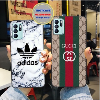 Ốp lưng Oppo Reno 6 5G - Oppo Reno 6 Pro 5G - Oppo Reno 6Z 5G - in hình adida trắng và gucii siêu đẹp