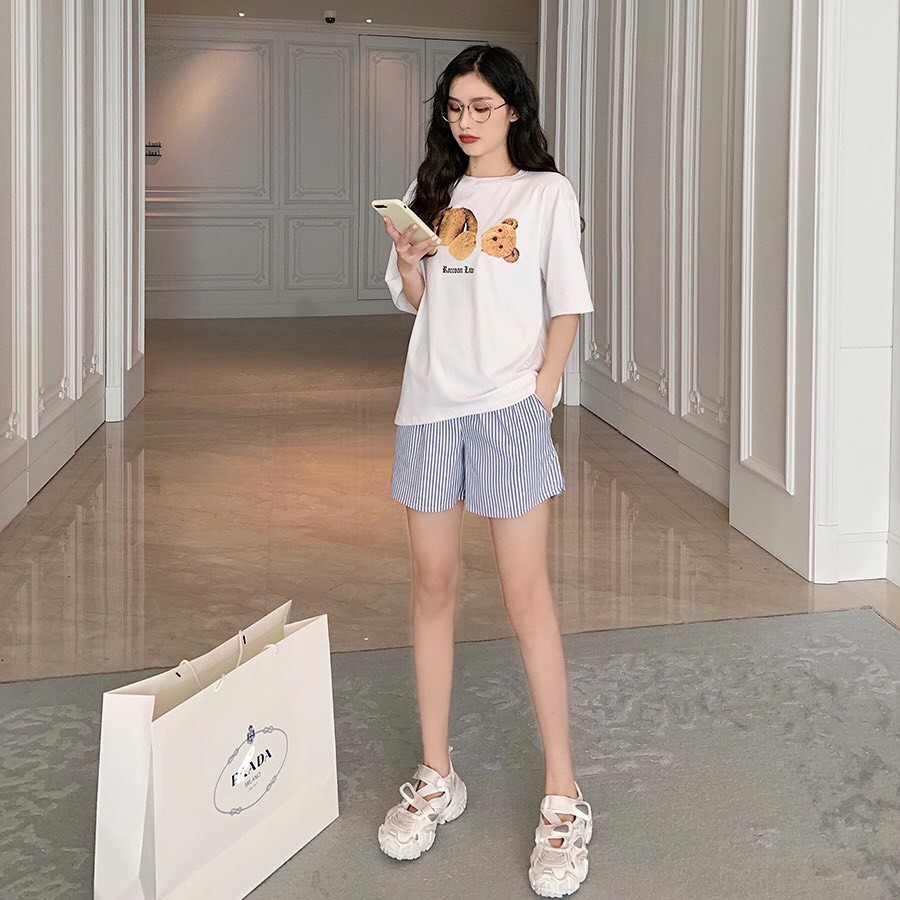 ÁoPhông Nữ, ÁoThun Hình Mũ, Hình Chữ Siêu Xinh Freesize 100% Cotton Hàng Qc Full Túi Zip | BigBuy360 - bigbuy360.vn