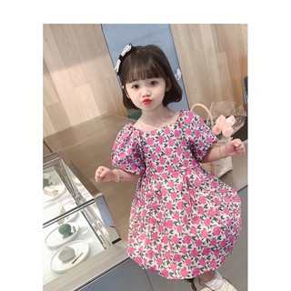 Siêu phẩm Váy hoa nhí đũi lạnh mềm mát cho bé gái, váy hè bé gái - Min's baby