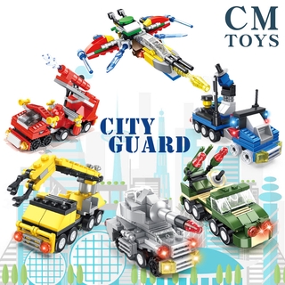 Bộ đồ chơi khối lắp ráp mini mô hình đội bảo vệ thành phố chất lượng cao cho trẻ em