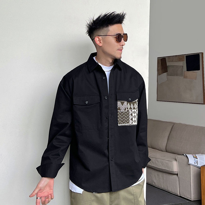 Áo Sơ Mi Dáng Rộng Phong Cách Hàn Quốc Thời Trang Cho Nam