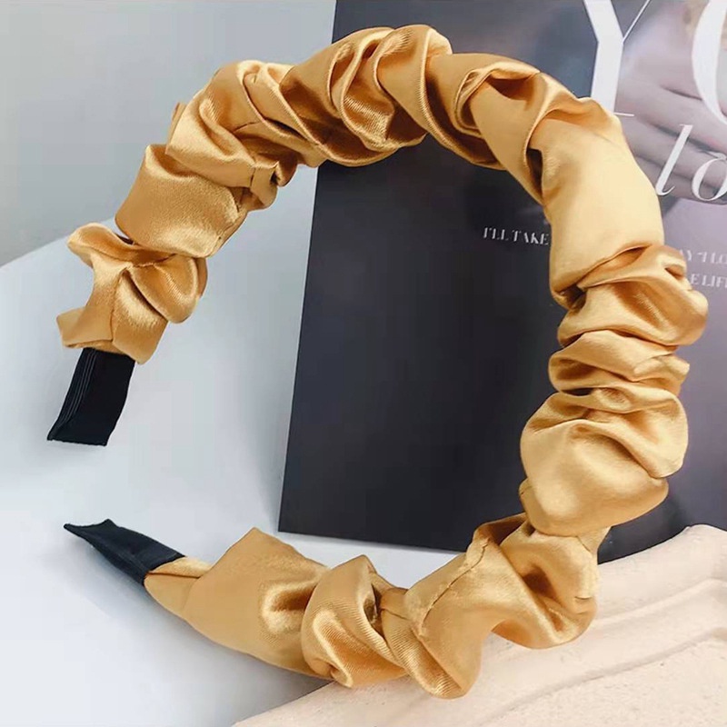 Ygt Băng Đô Da Màu Trơn Phong Cách Hàn Quốc Cho Nữ