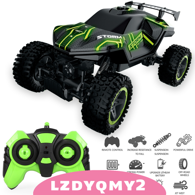 Curiosity 1:16 4WD 4x4 RC Crawler 2.4G LED Light Off-Road Monster Truck