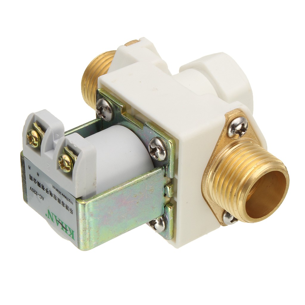 Van nước điện từ bằng đồng thường đóng 220v ren 21 chất lượng