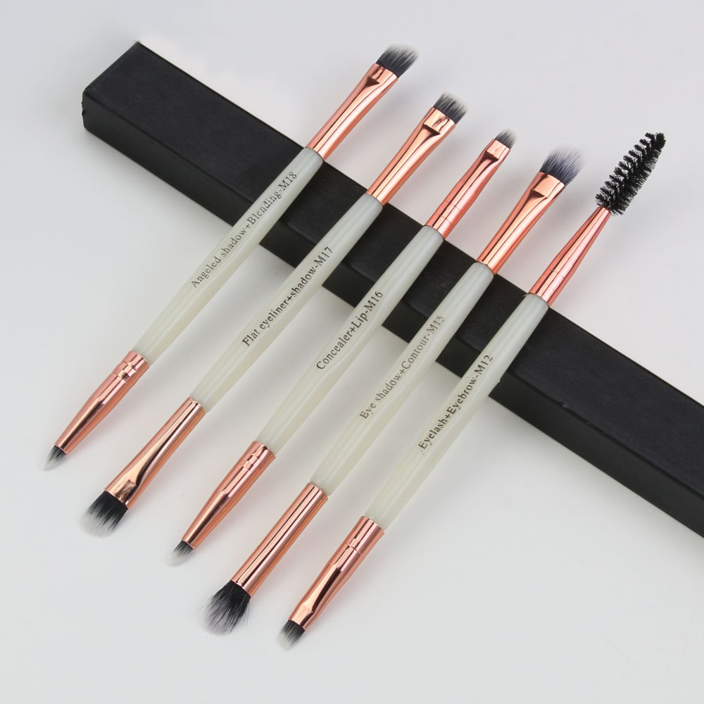 Set 5 cọ trang điểm MAGEFY cho phấn mắt/lông mày/ đánh nền và che khuyết điểm