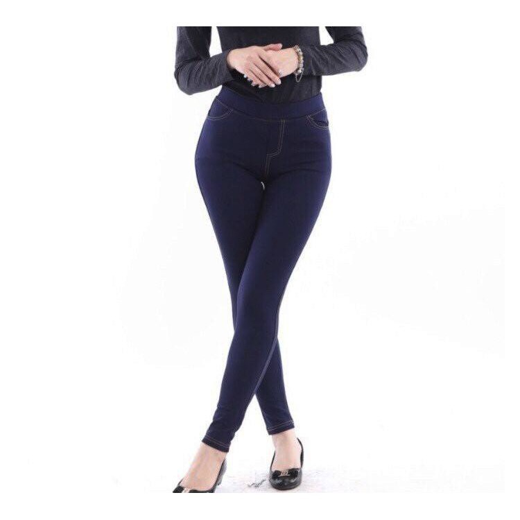 (BÁN SỈ)QUẦN LEGGING GIẢ JEAN 4 TÚI loại 1- MUA 2 QUẦN TẶNG 1 ÁO THUN