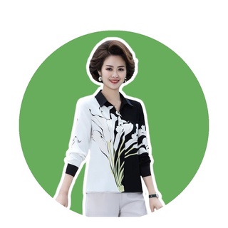 Áo hoa trung niên cao cấp ag19-0122