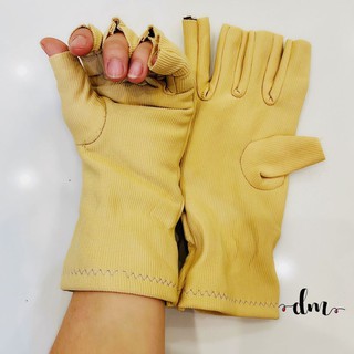 Bao Tay Hở Ngón Nữ Thun Lạnh Dày Chống Nắng Tiện Lời Sử Dụng Thiết Bị Điện Tử Găng Tay