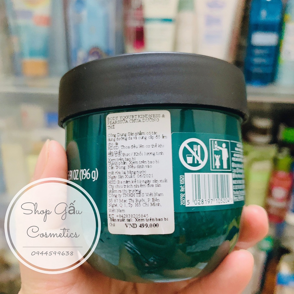 SỮA CHUA DƯỠNG THỂ THE BODY SHOP KINDNESS & PEARS BODY YOGURT 200ML.