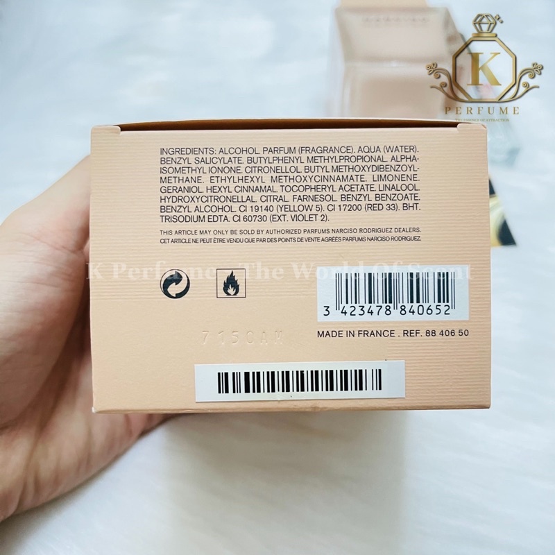 [K Perfume Chính Hãng] Nước Hoa Nữ Narciso Rodriguez Poudree EDP | Thế Giới Skin Care