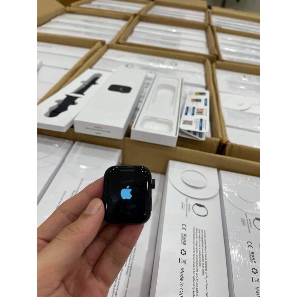 Đồng hồ thông minh logo Táo WatchSeri7 đẳng cấp sang trọng 2022 theo dõi nhịp tim full chức năng