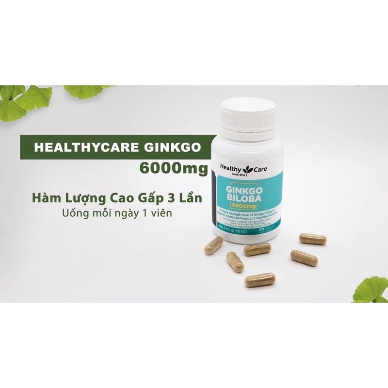 ( 2000Mg-6000Mg ) Bổ não Ginkgo Úc cải thiện tuần hoàn máu não, phục hồi trí nhớ - CO046
