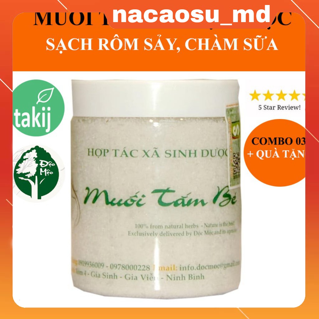 COMBO 03 MUỐI TẮM BÉ SINH DƯỢC + QUÀ TẶNG