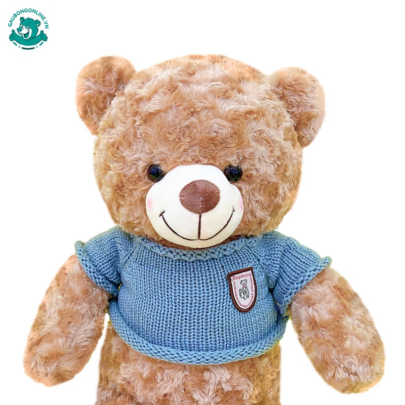 Gấu Bông Teddy Lông Xoắn Má Hồng Cao Cấp Gấu Bông Online