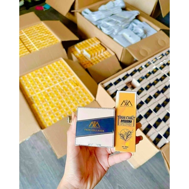 [Sale] Face COLAGEN Cá Hồi- Tinh Chất Ampoule Saffron