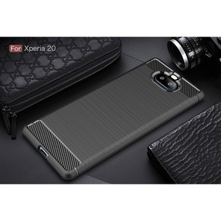 Ready stock Sony Xperia 5 20 10 Plus XA3 Ultra XZ5 XA4 phone Carbon fiber Soft case