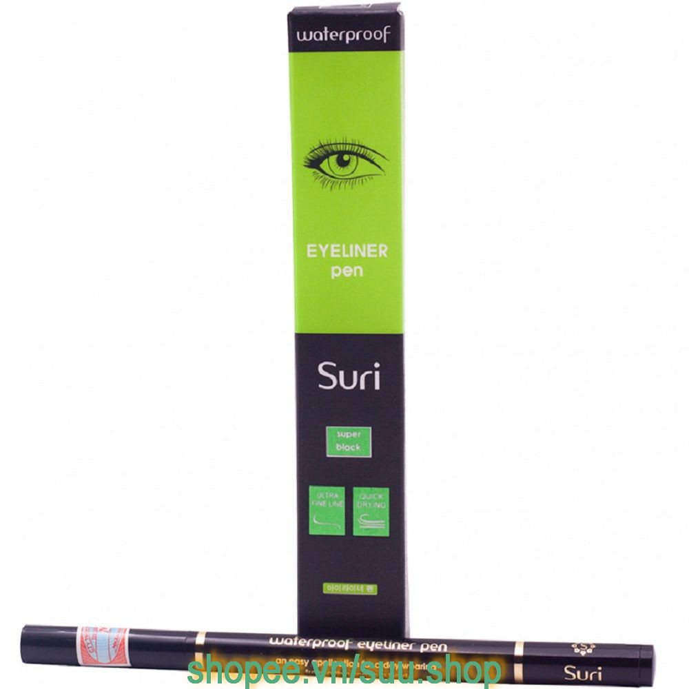 Kẻ Mắt Nước Suri Siêu Mảnh Waterproof Eyeliner Pen E233, suu.shop cam kết 100% chính hãng