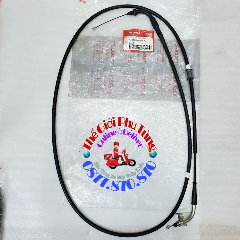 [Ảnh thật][Chính hãng] DÂY GA KÉO VARIO, CLICK 150 ZIN MỚI 17910-K59-A72