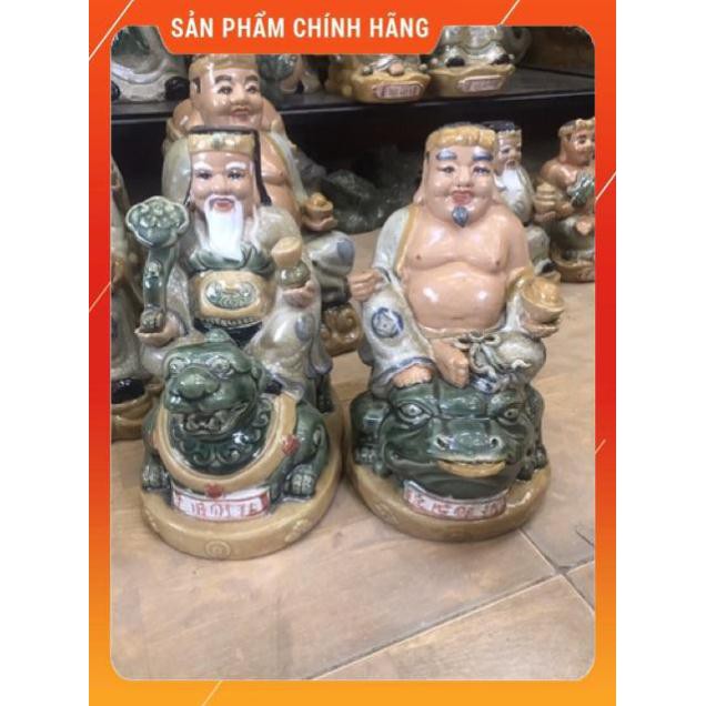 - Tượng thần tài thổ địa cưỡi thiềm thừ - Tỳ hưu men rạn cổ
